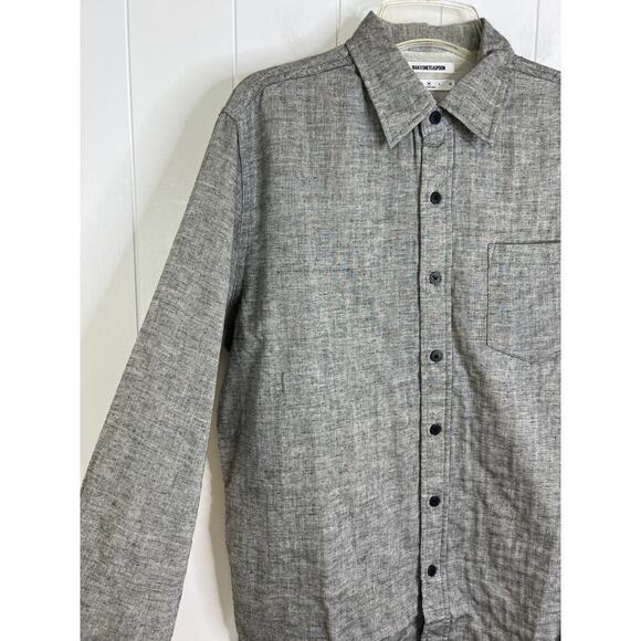 Man x One Teaspoon NWT Classic Ace Shirt Button Down Long Sleeve SZ Med - Picture 4 of 9